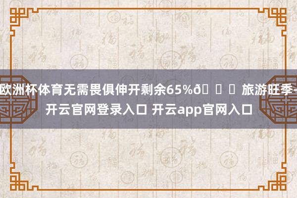 欧洲杯体育无需畏俱伸开剩余65%🚖旅游旺季-开云官网登录入口 开云app官网入口