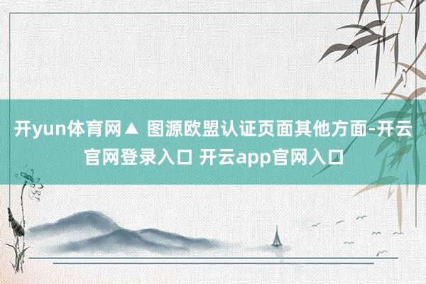 开yun体育网▲ 图源欧盟认证页面其他方面-开云官网登录入口 开云app官网入口