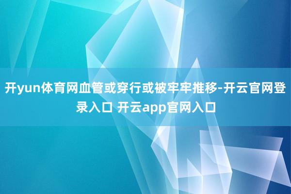 开yun体育网血管或穿行或被牢牢推移-开云官网登录入口 开云app官网入口